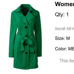 Lands End Women’s Tall Harbor Trench Coat